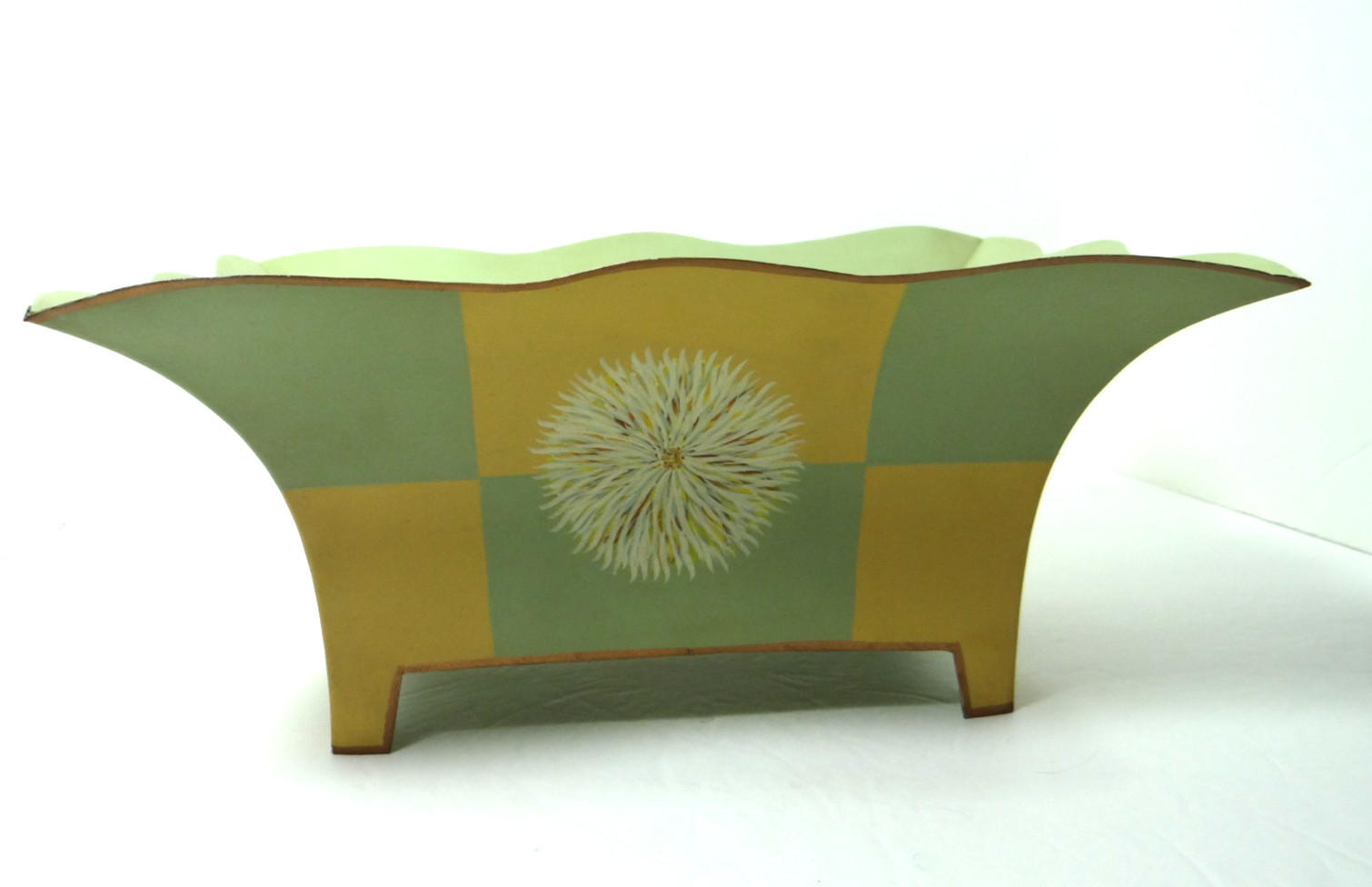 Foreside Footed Metal Planter Made India