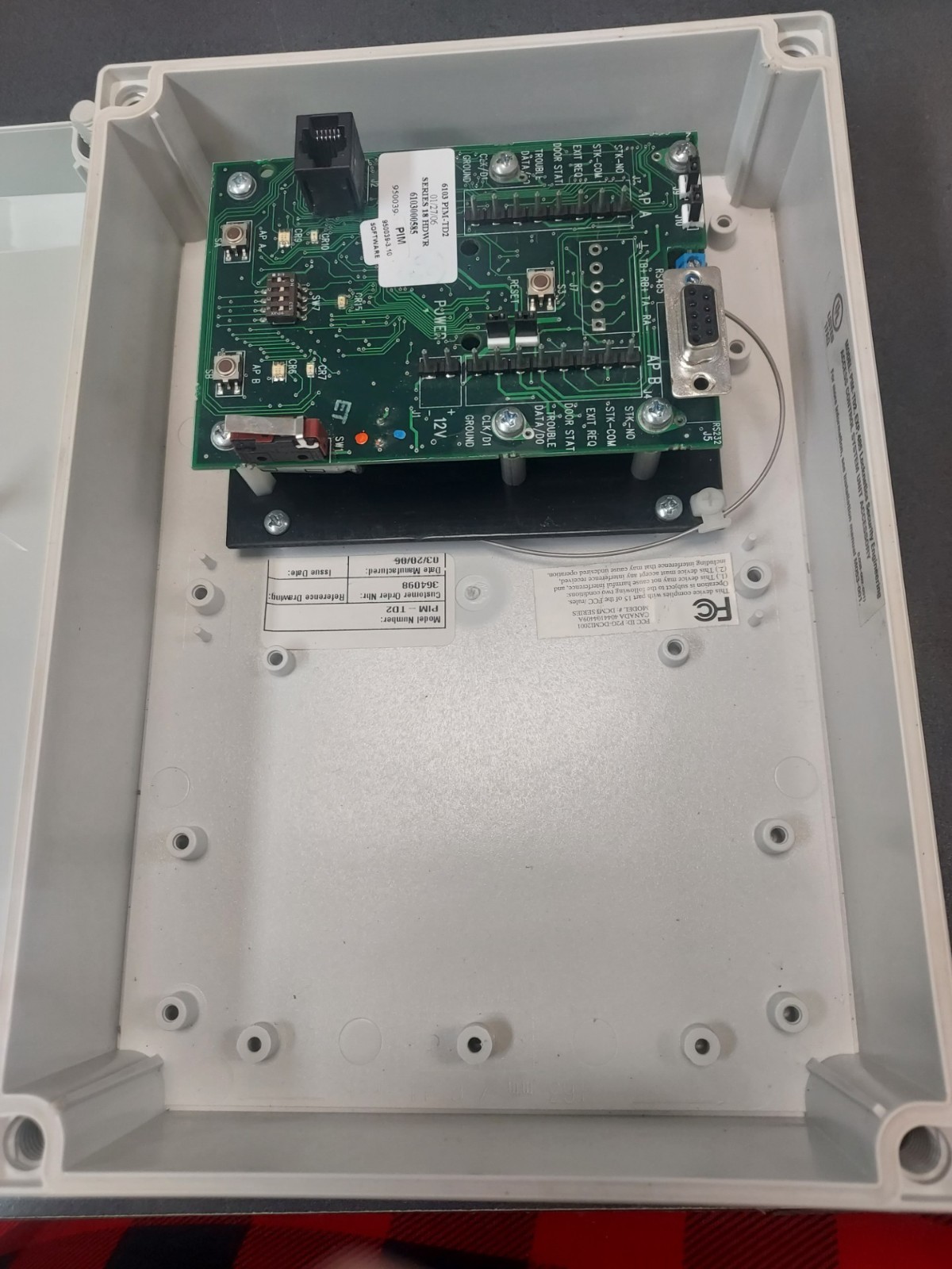 Locknetics PIM TD2-1 door Controller Board NOS