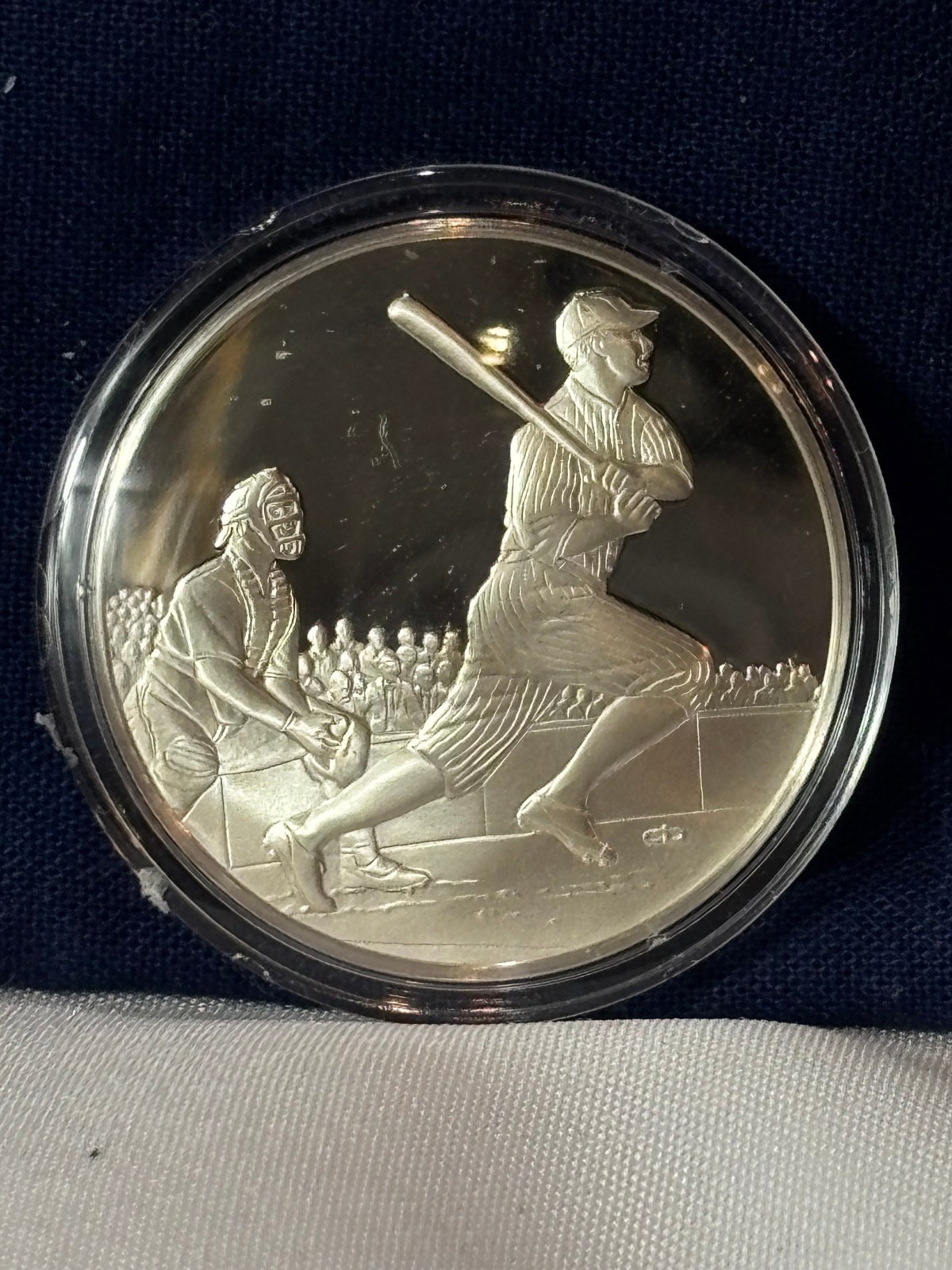 .925 Sterling Silver Round LOU GEHRIG FM 100 Grtst Events In Sports History