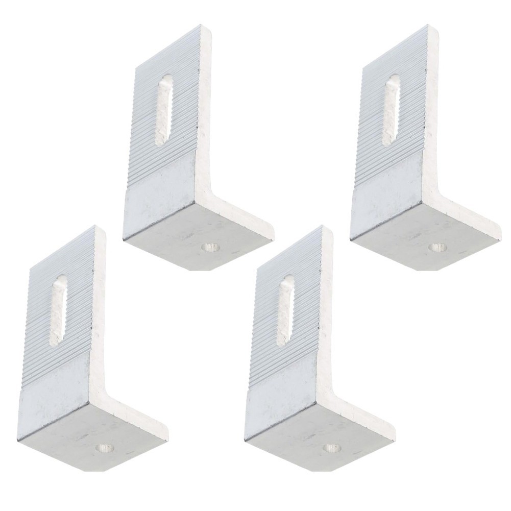 Aluminum Alloy L Foot Solar Panel Mounting Brackets for Light Commercial Use