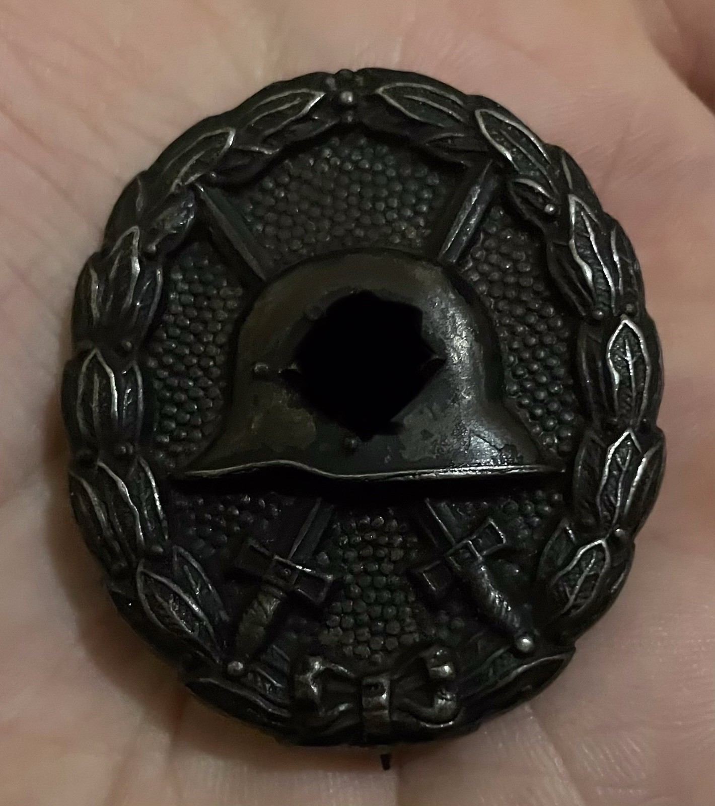 German Wounded Badge BLACK / 1st PATTERN CONDOR Wound Badge Black Medal