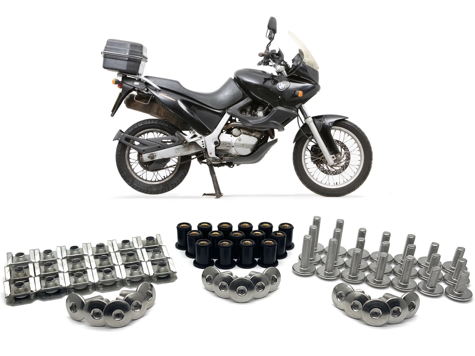 BMW F650 Funduro stainless steel fairing bolts fixing kit pan head bolts kit
