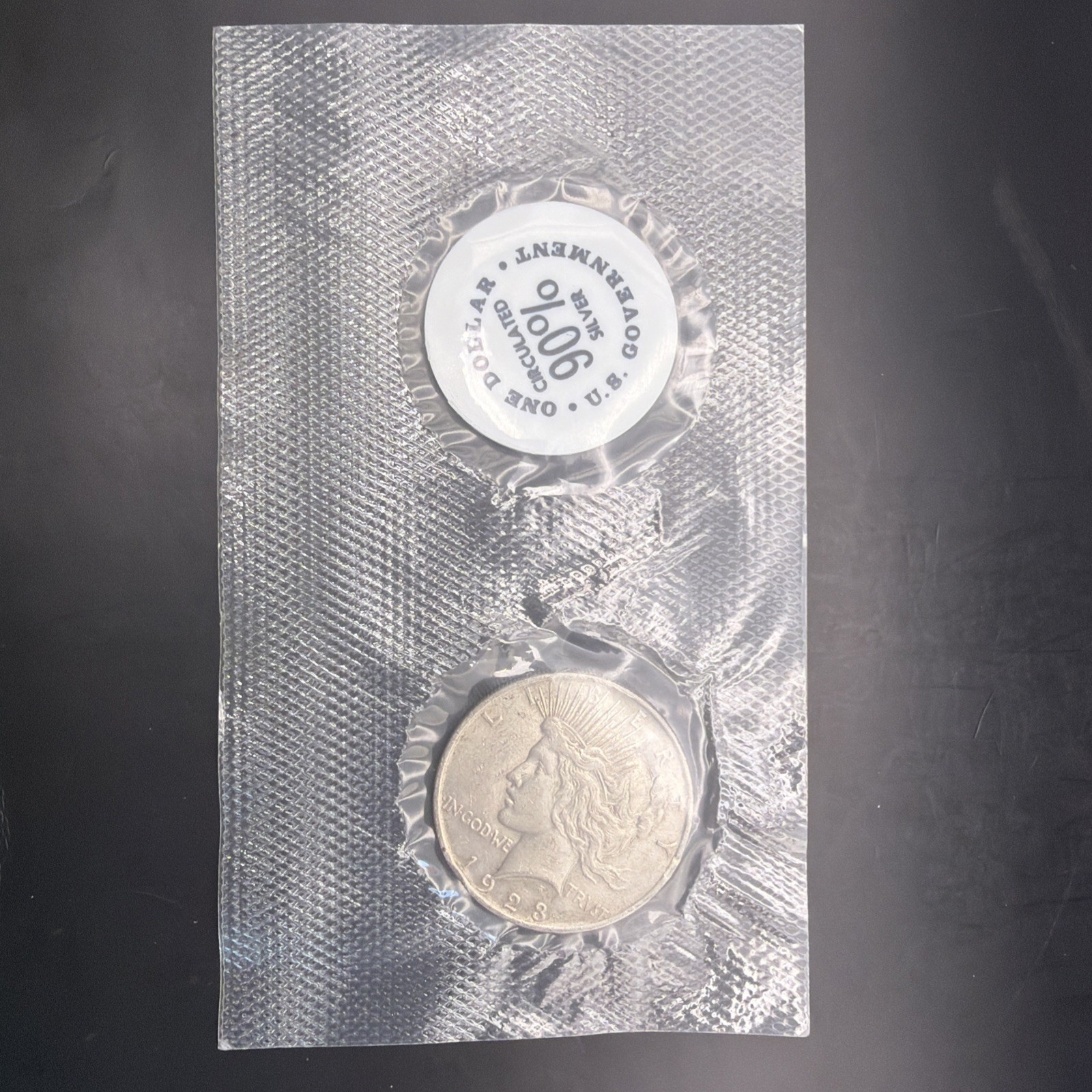 1923 $1 Silver Peace Dollar - GSA Soft Pack  - Free Shipping (1)