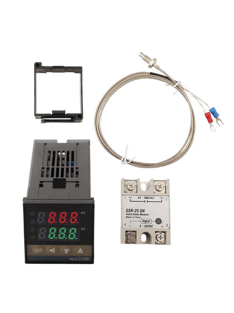 REX-C100 SSR DN+SSR-25DA+M6 British Temperature Controller And Thermocouple