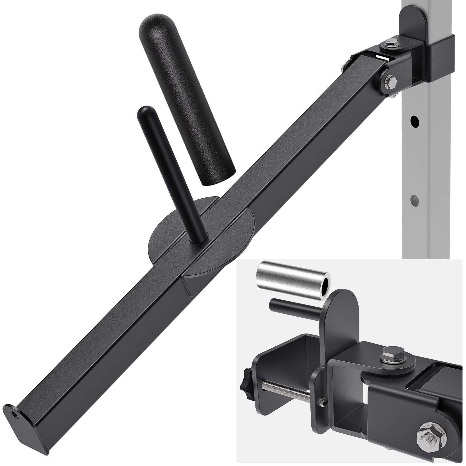 Belt Squat Lever Arm for 2" x 2" Power Cage with 1" Hole, Squat Rack Attachme...