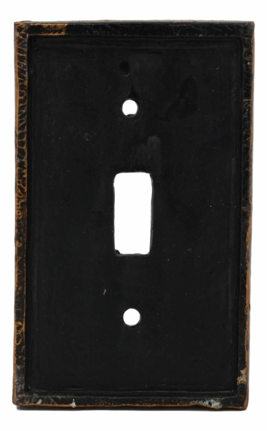 Steampunk Clockwork Gearwork Design Wall Light Switch Plate Gold Background
