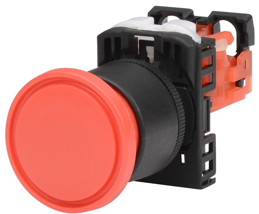 AR22Q2R-01R, FUJI, 22Mm Pushbutton, Push lock, pull reset, 1NC, Red