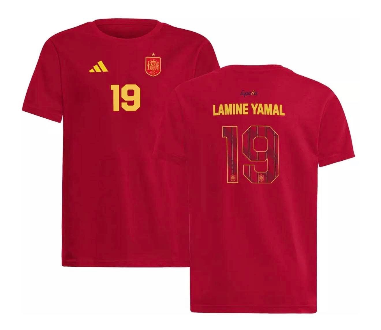 Lamine Yamal Spain National Soccer Team Performance Jersey