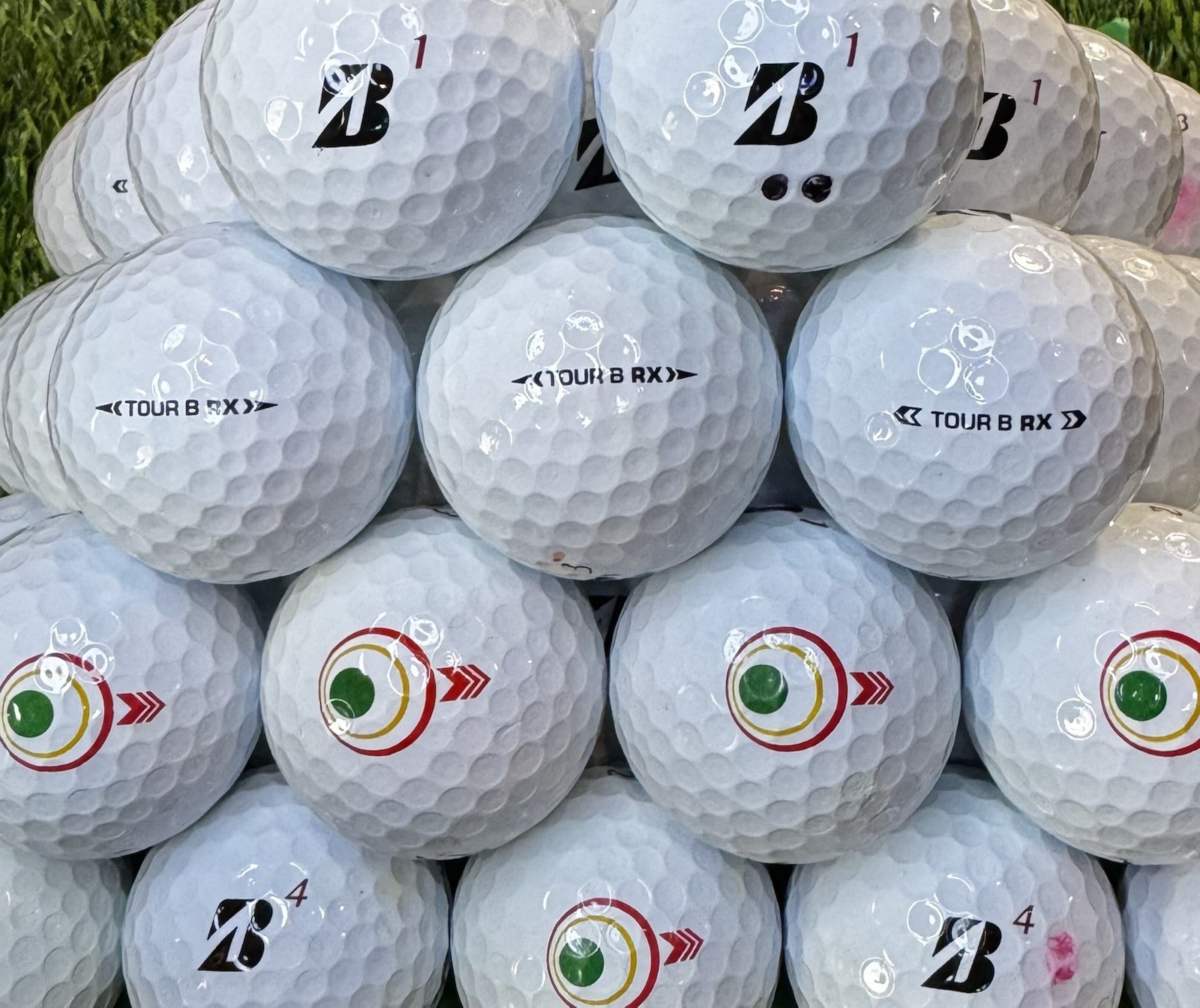 50 Bridgestone Tour B RX AAA Used Golf Balls 3A FREE SHIPPING & FREE BAG