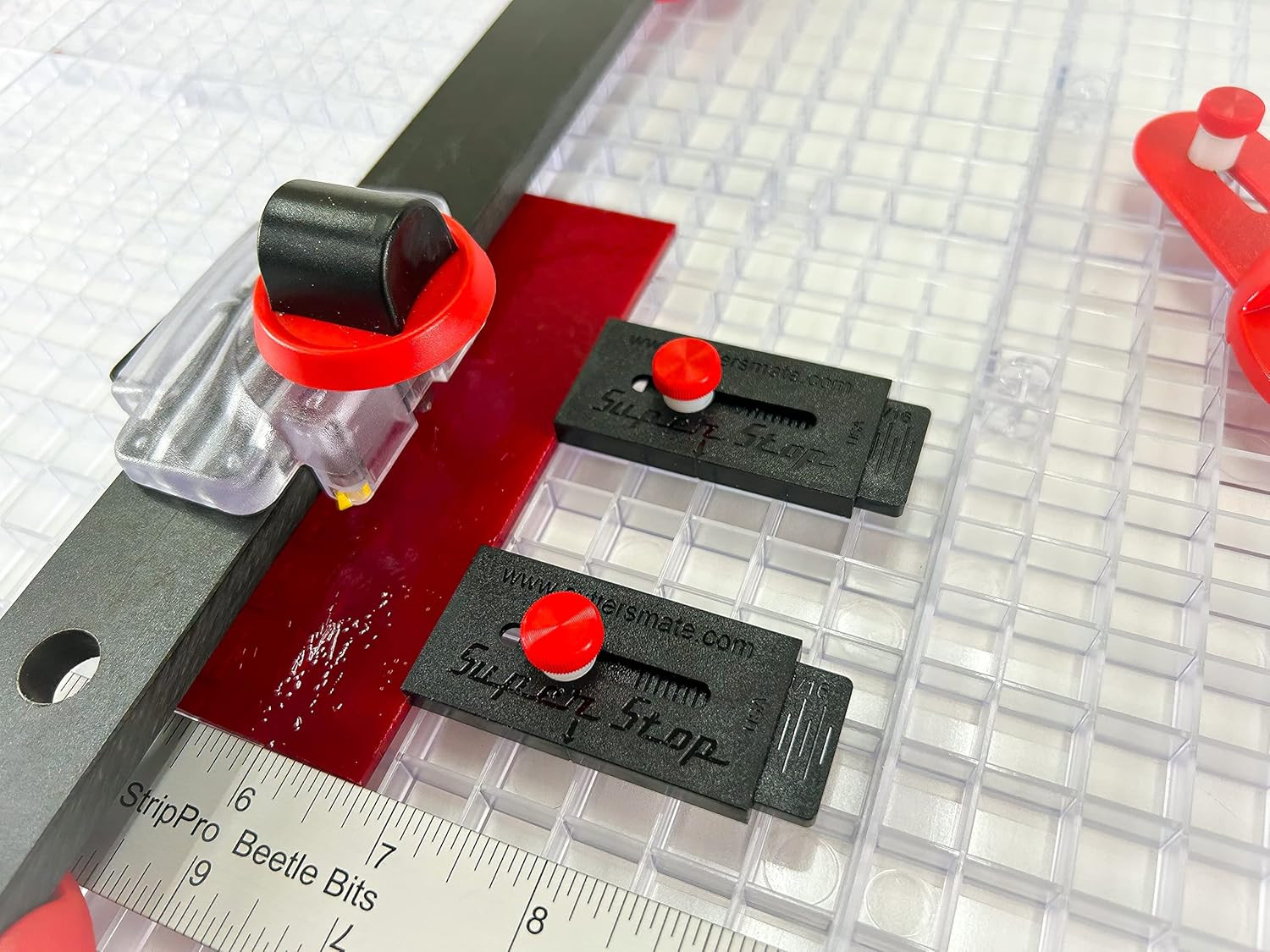 Ultra Beetle Bits Everything Glass Cutting System - Complete with 6-Pack Waffle
