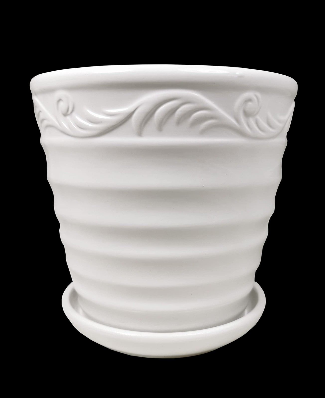 5"x5"x5" CalCastle Craft White Ceramic Porcelain Flower Vases Pots for House Pl