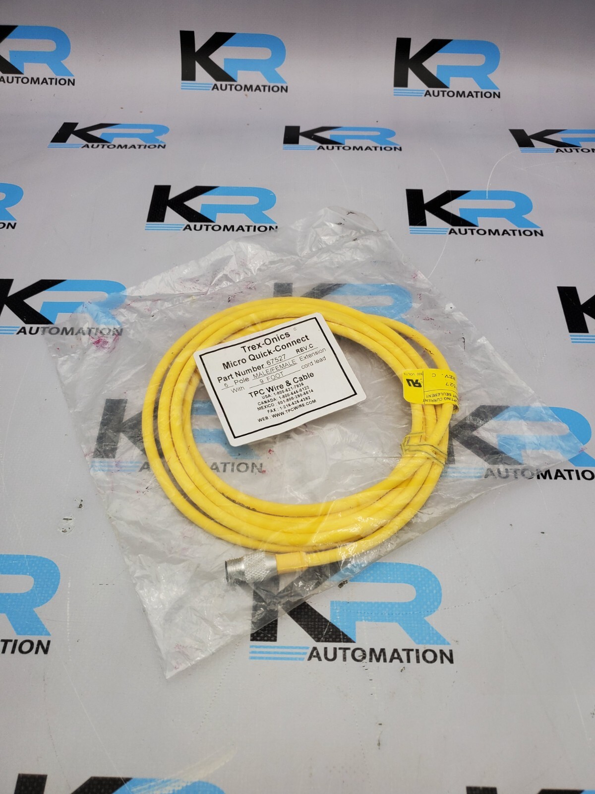 NEW TPC Wire & Cable 67527 Trex-Onics Micro Quick Connect Cord