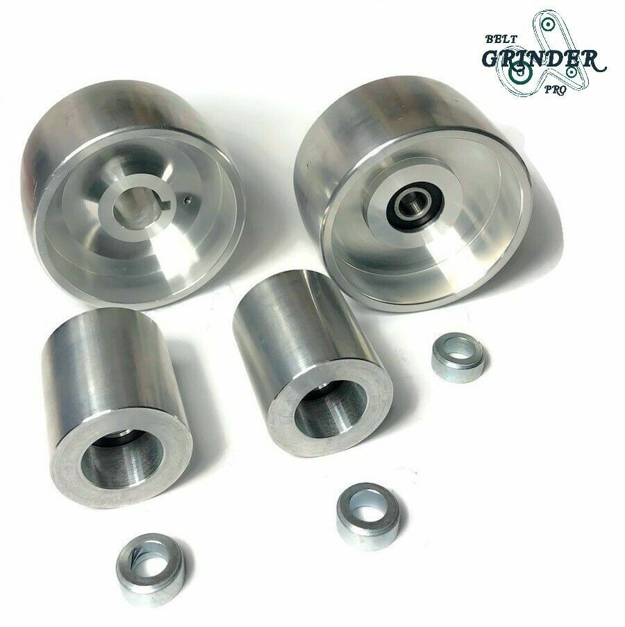 Belt Grinder 2x72 wheel set knife grinder 4" Drive 7/8" bore 4" track 2" Idler