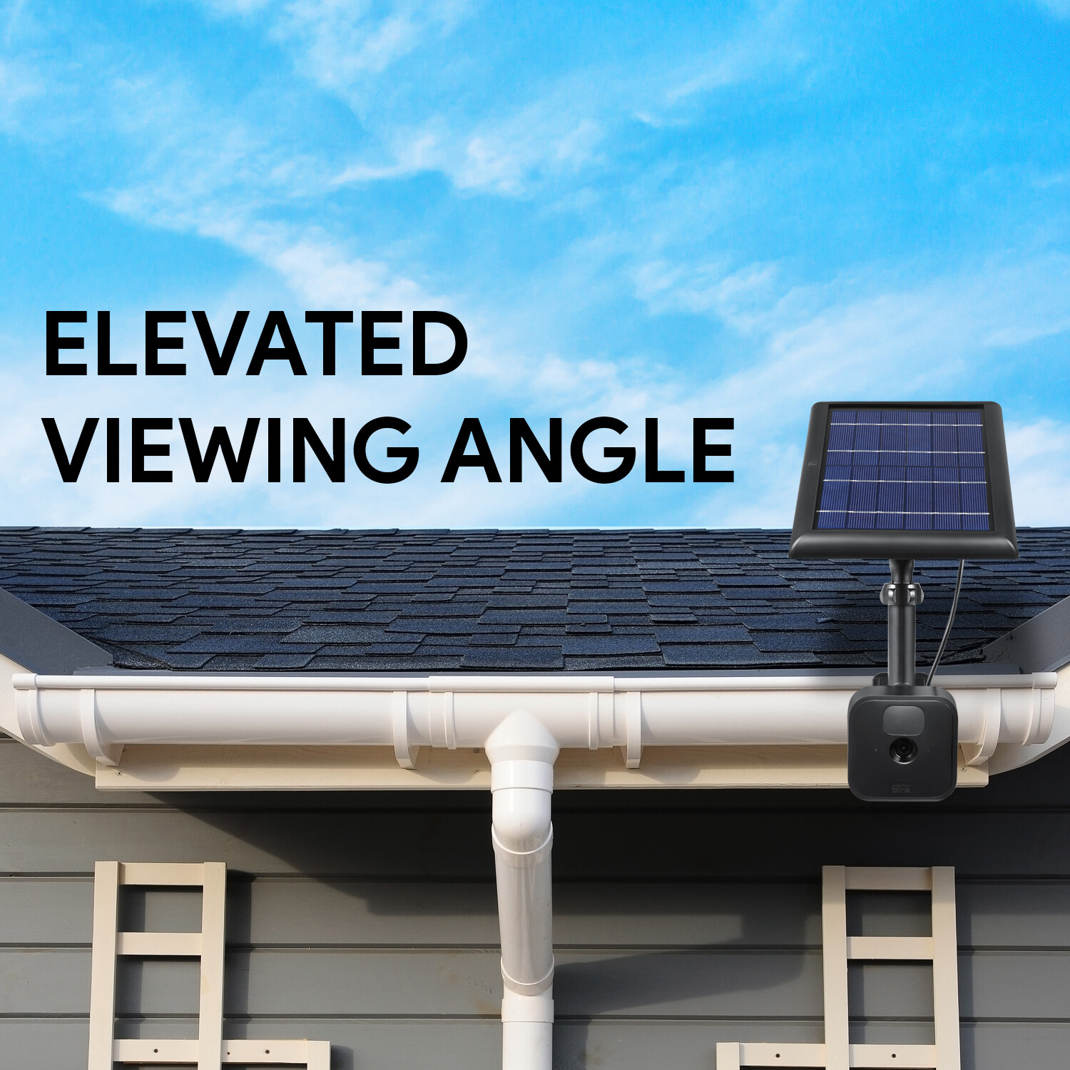 Universal Gutter Mount for Wyze, Blink, Ring, Arlo, Eufy Security Cameras