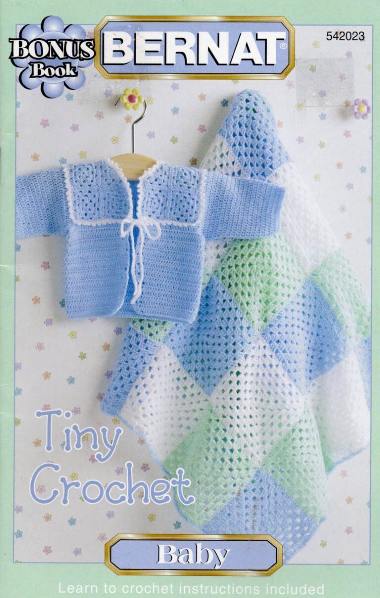 BERNAT BONUS BOOK TINY CROCHET BABY TO CUTE PROJECTS!!!