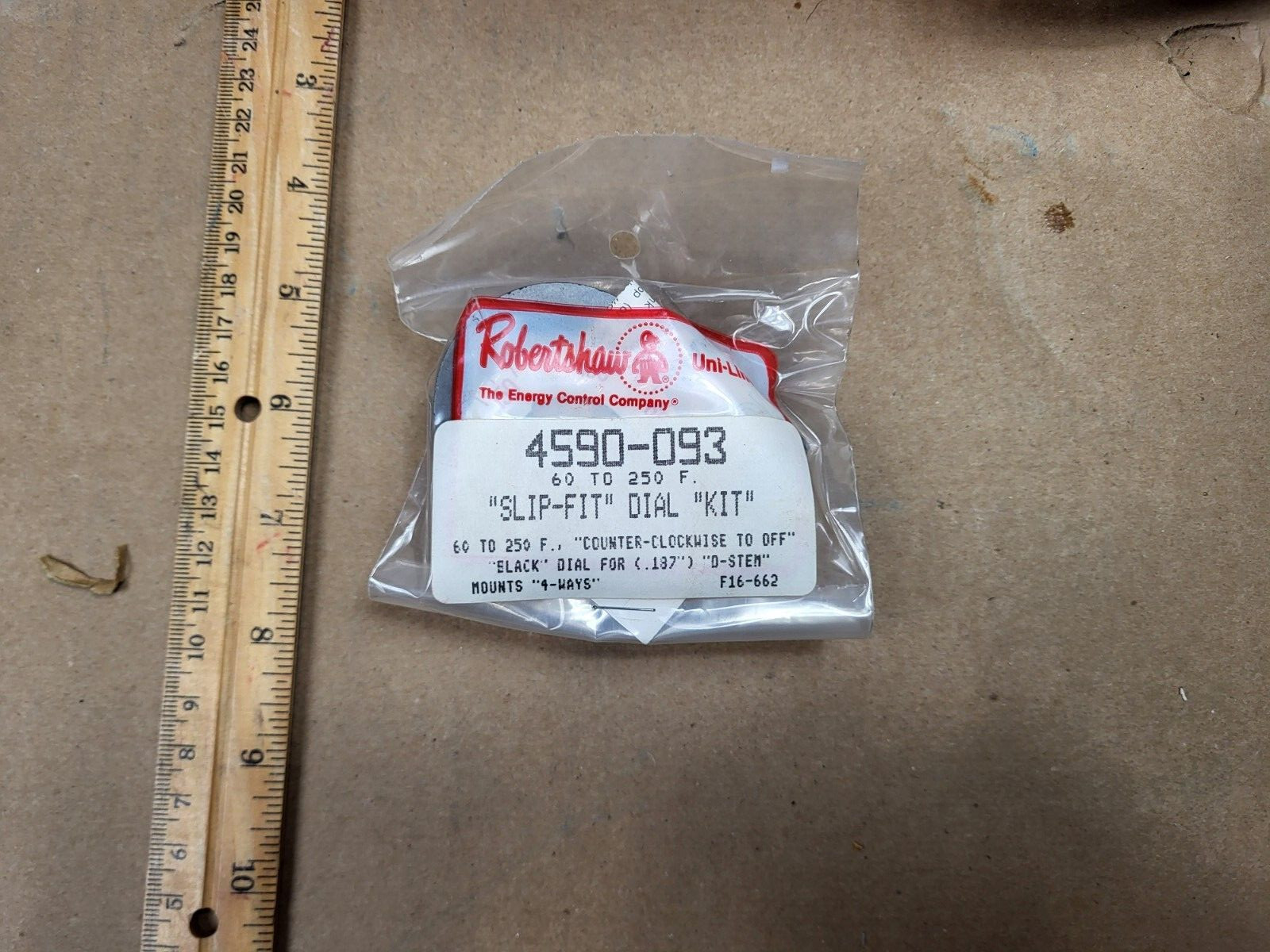Robertshaw 4590-093 Temperature Dial Kit 60-250*F