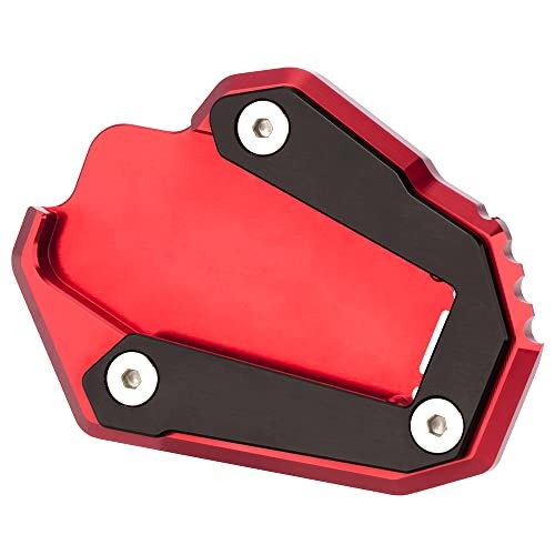 Kickstand Foot Side Stand Enlarge Plate Pad For Ducati Multistrada black/red