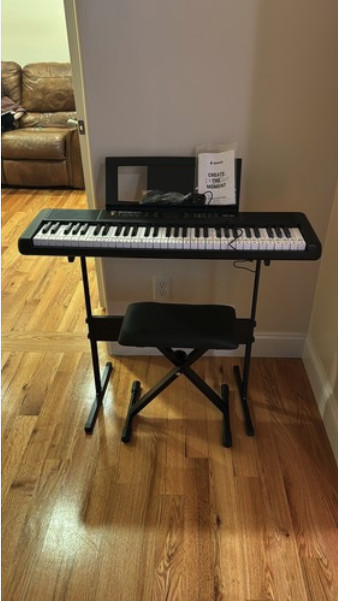 🎹 Donner DEK-200 61 Key Electronic Keyboard With Stool Stand 300 Tones 50 Demo