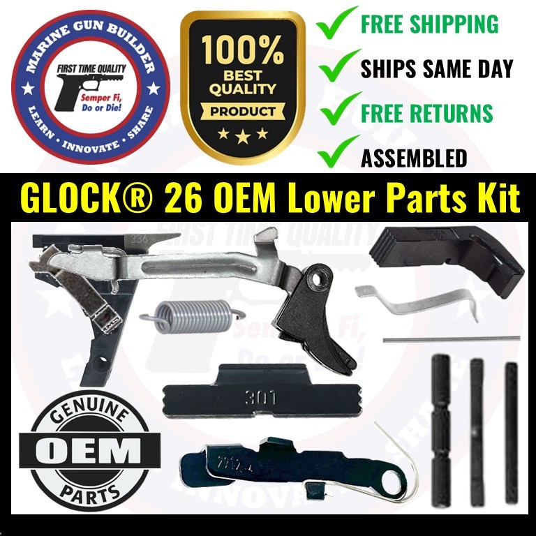 G26 OEM LPK Gen 3 Genuine Stamped Glock 26 Lower Parts Kit