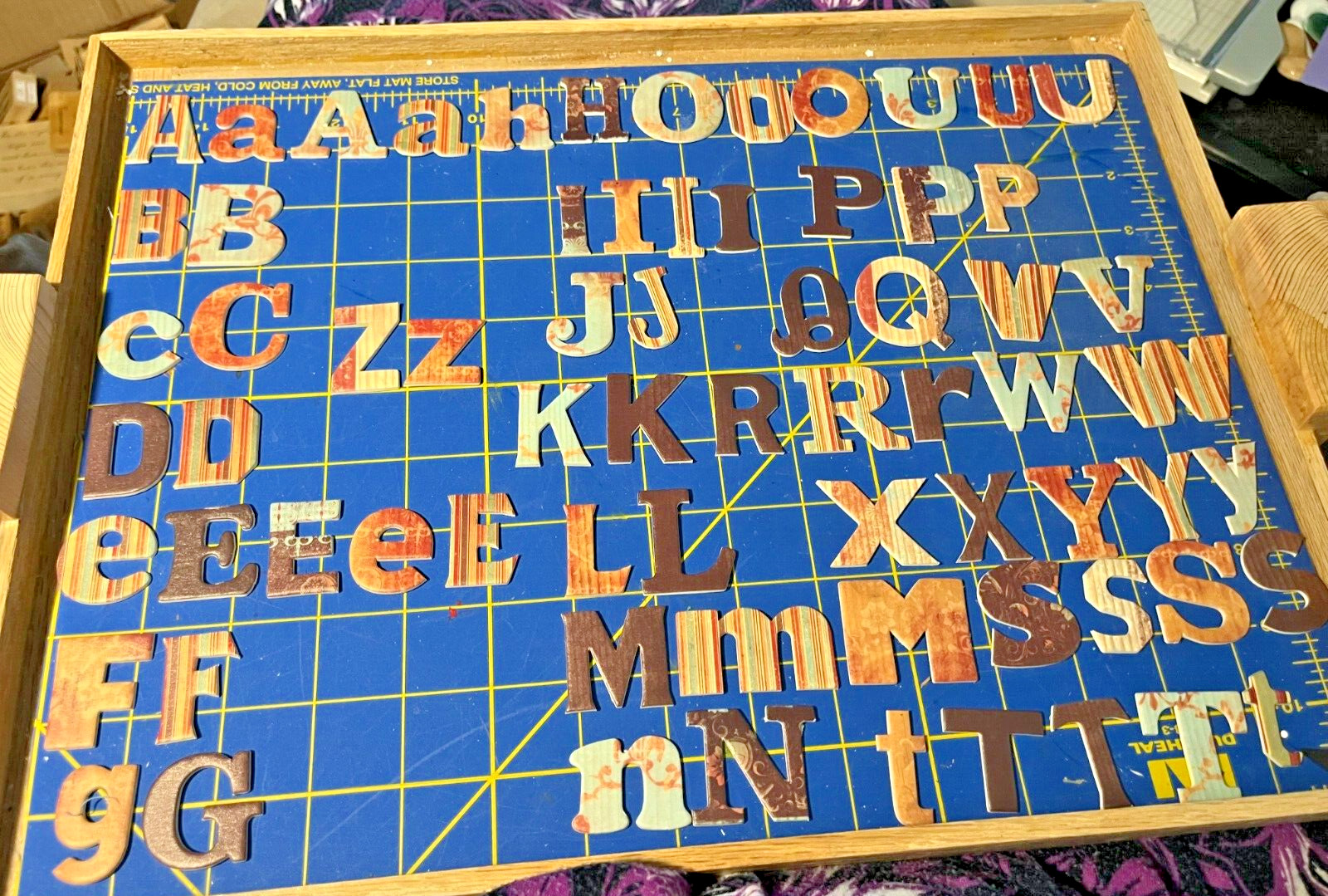 COSMO CRICKET CHIPBOARD ALPHABET & ADD-ONS-"THE WILDEST ABC'S" (MISSING TWO PCS)