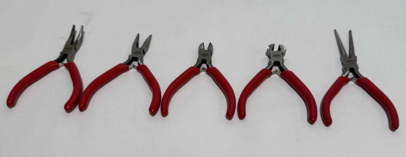 Mac Tools 5pc Precision Mini Pliers Set Red Handle P31701-05