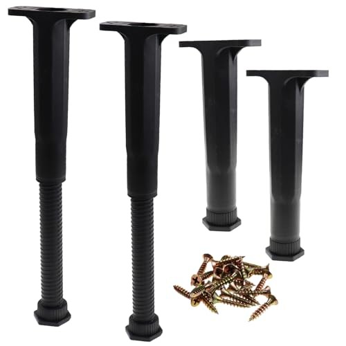 Adjustable Height Bed Support Leg 8-14.5 Inch, Universal 4pcs (8"-14.5")