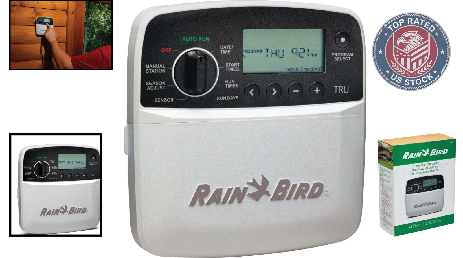Smart 4-Zone Indoor Irrigation Controller with WiFi & LCD for Efficient Watering