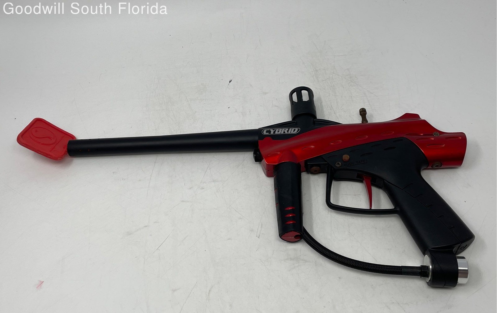 Cybrid Outdoor Sports Paintball Marker Gun Red And Black Not Tested