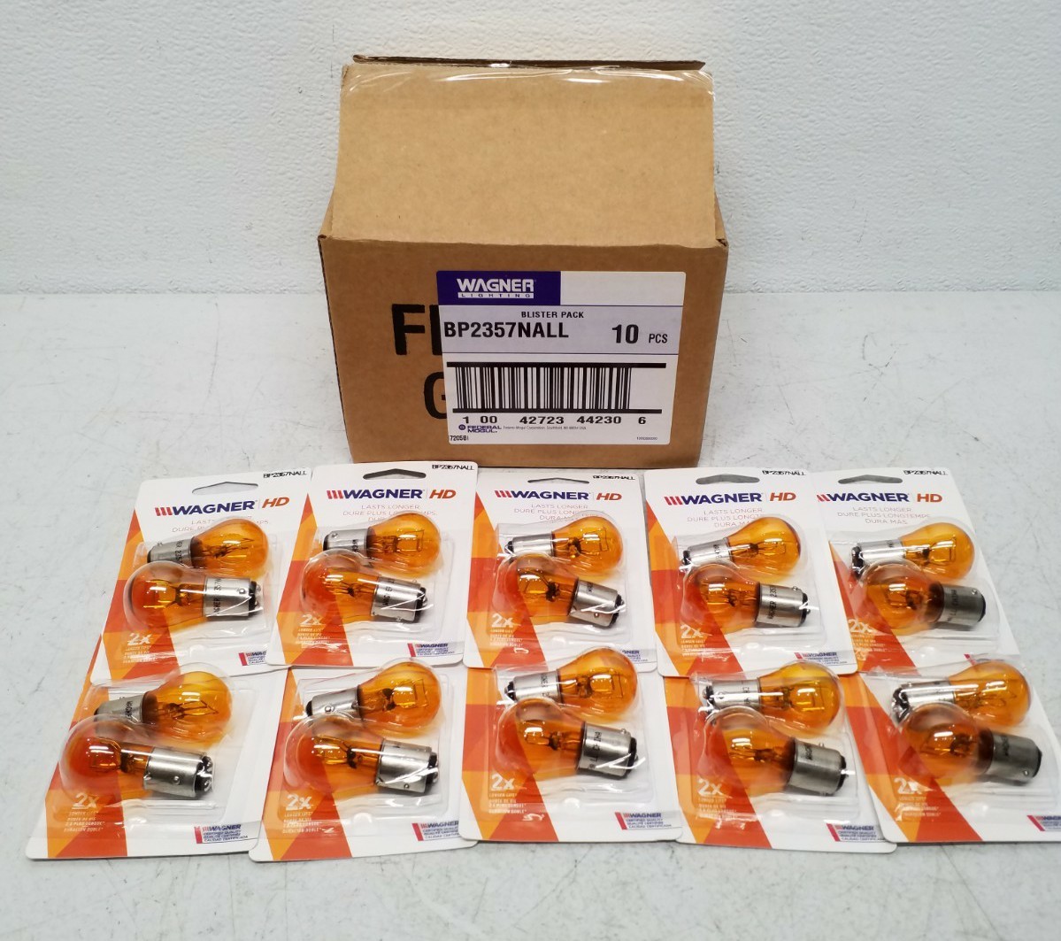 BP2357NALL Wagner HD 2357NA Longer Life Signal Bulb - Qty 10 Blister Packs