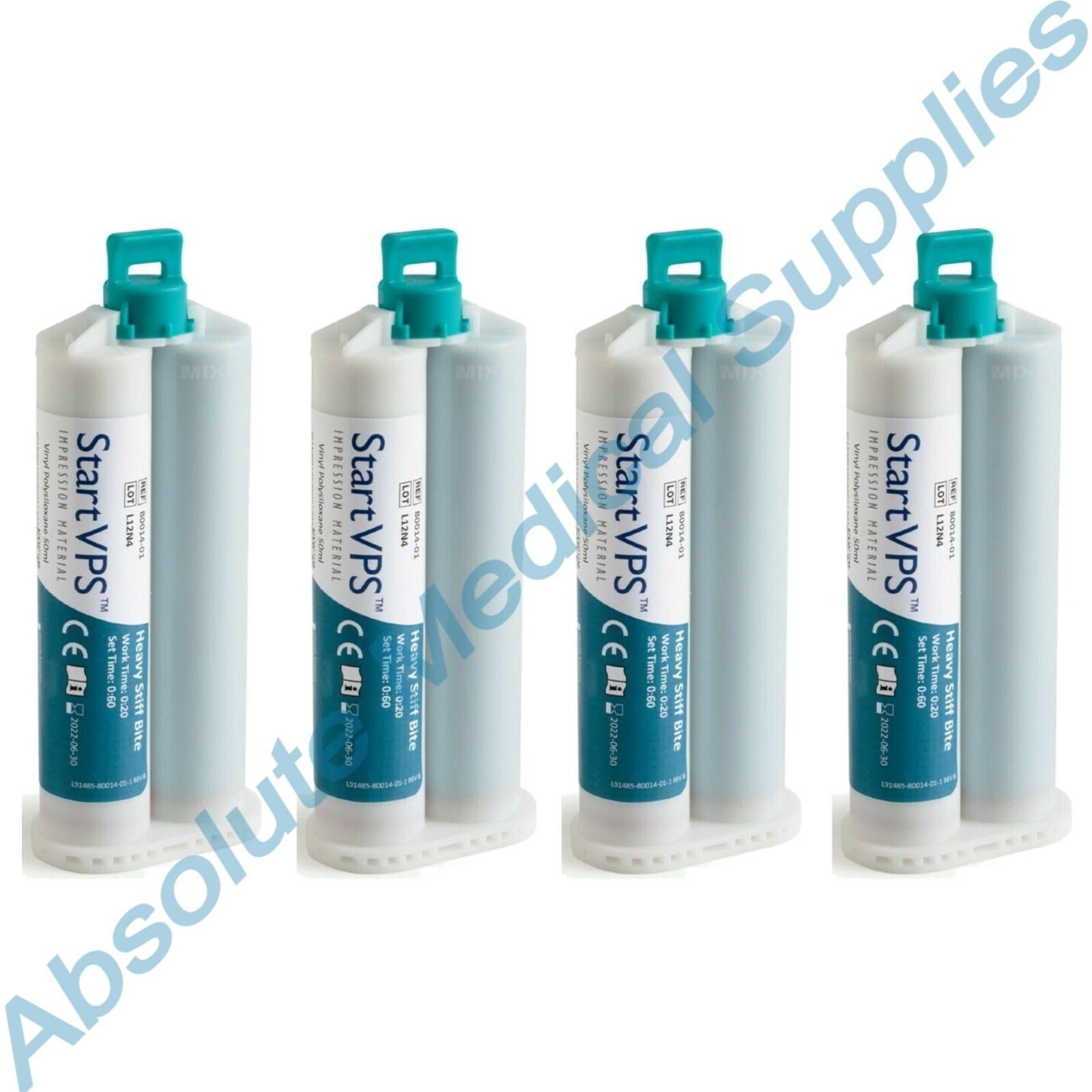 *4-Pack* Start VPS Impression Material Regular Setting 50mL Cartridges 80014-01