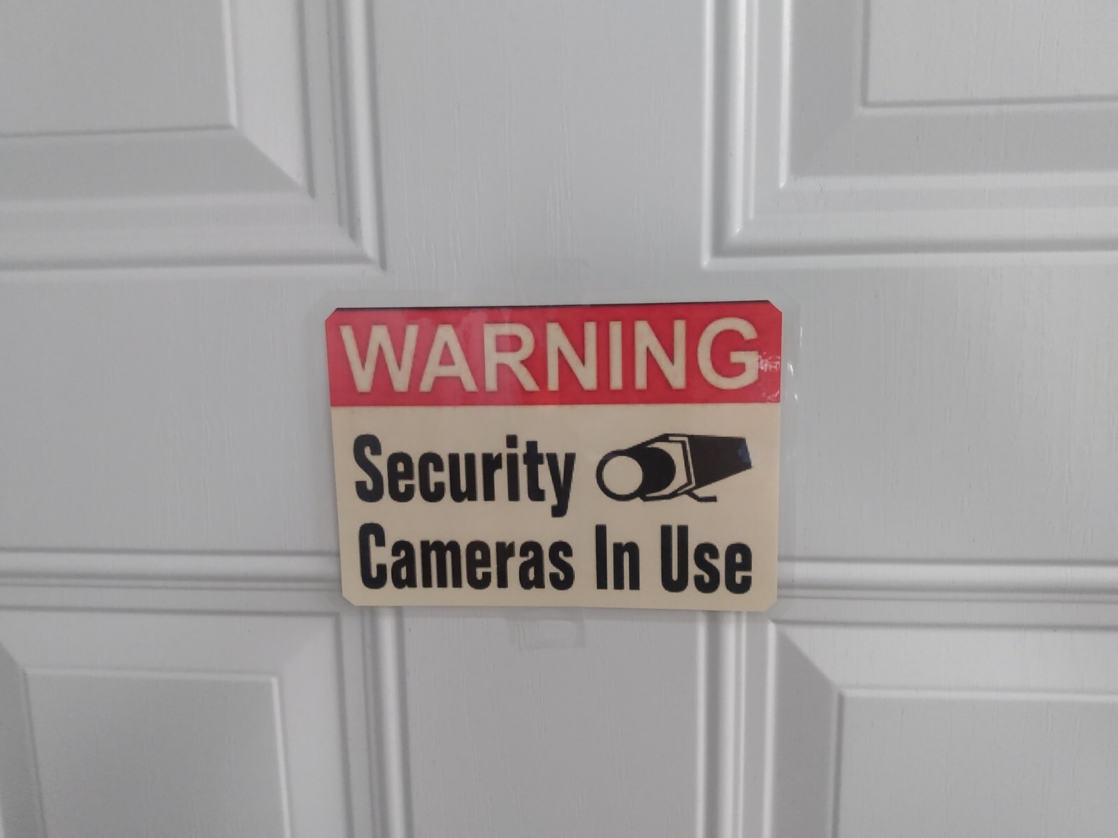 You're on Camera Sign, 7" wide x 5" height