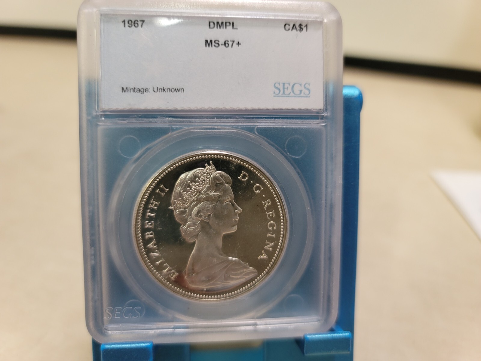1967 Canada  Silver Dollar Goose DMPL $1 T9832