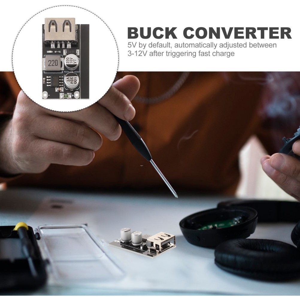 Power Converter Adjustable Voltage Regulator Charging Adapter Kit Supply Module