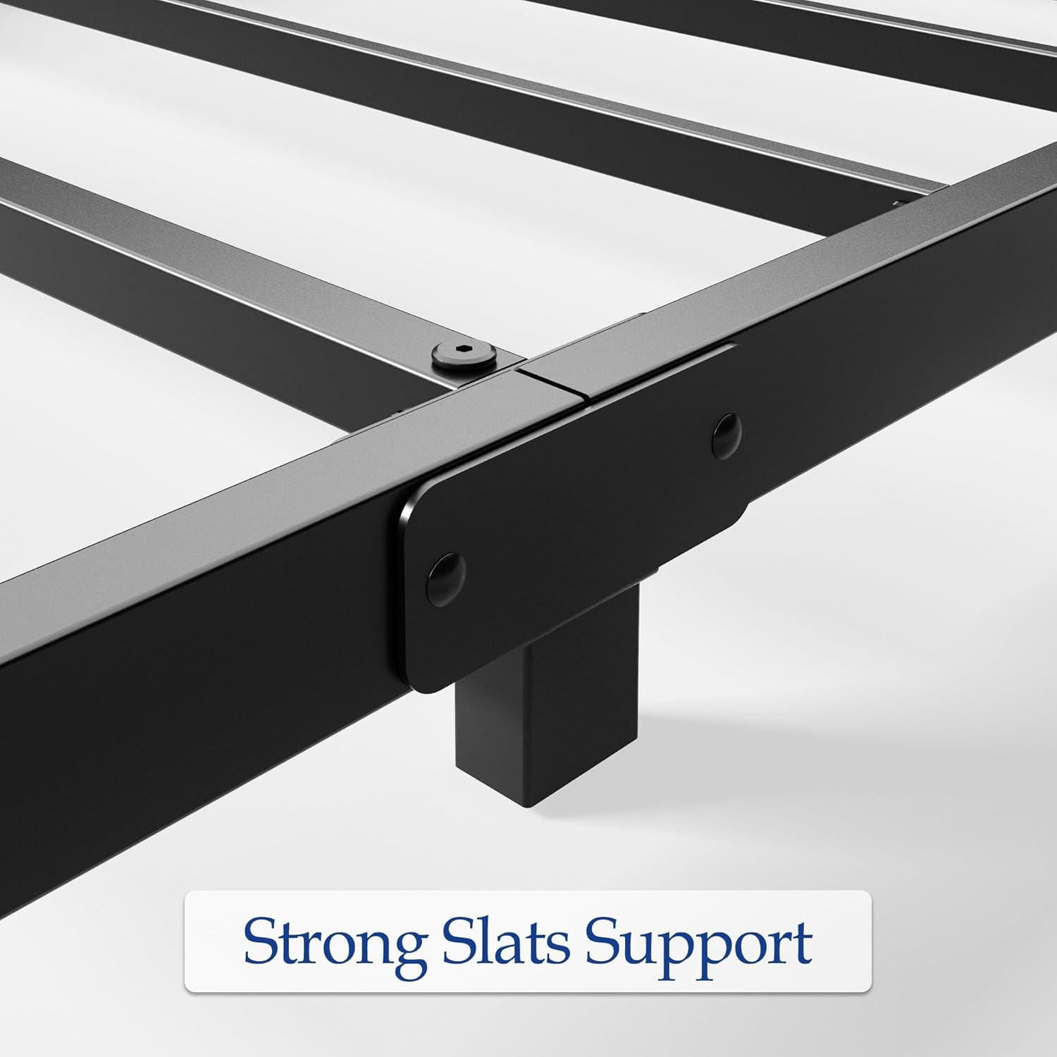 4 Inch Full Size Bed Frame Heavy Duty Metal Platform Low Bed Frame Full No Box