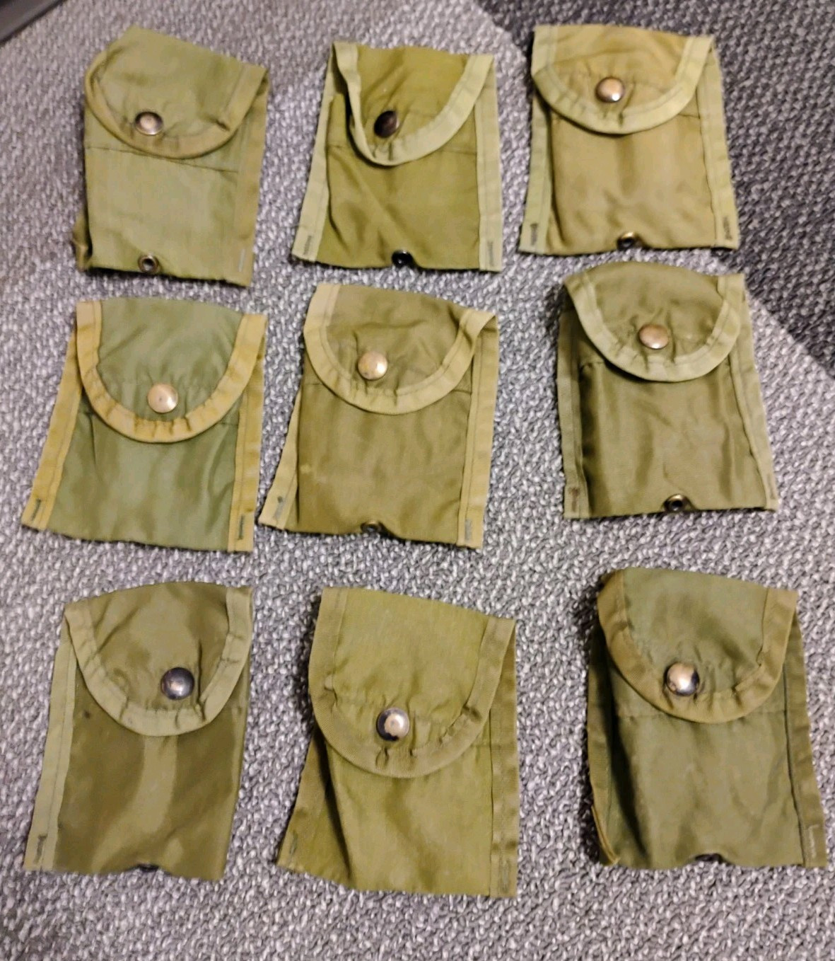 US Army FIRST AID COMPASS POUCH w Alice Clip - No Visible US Stamp on outside VG