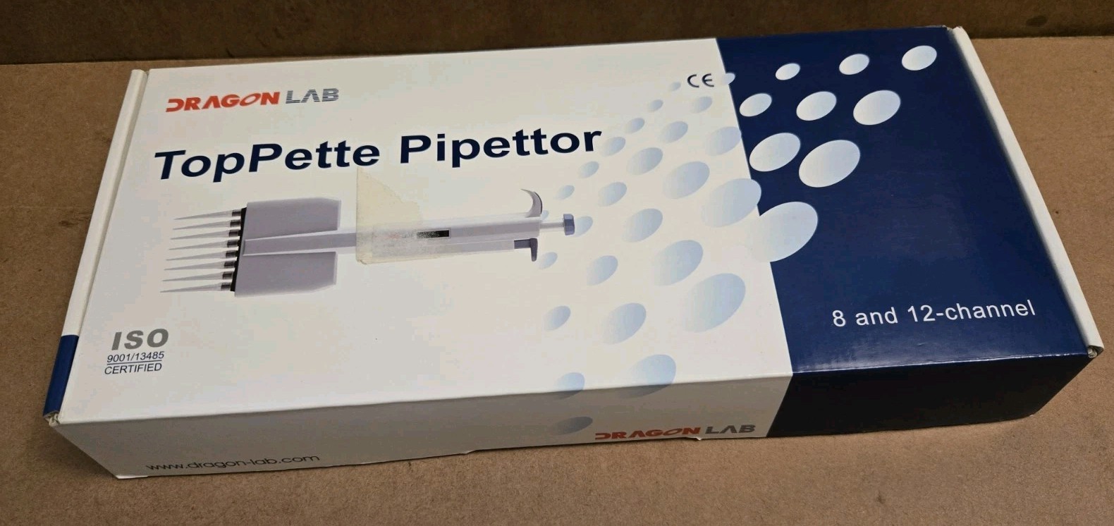 DRAGON LAB 21R789 TopPette 12 Channel Pipettor 0.5-10ul DY99952