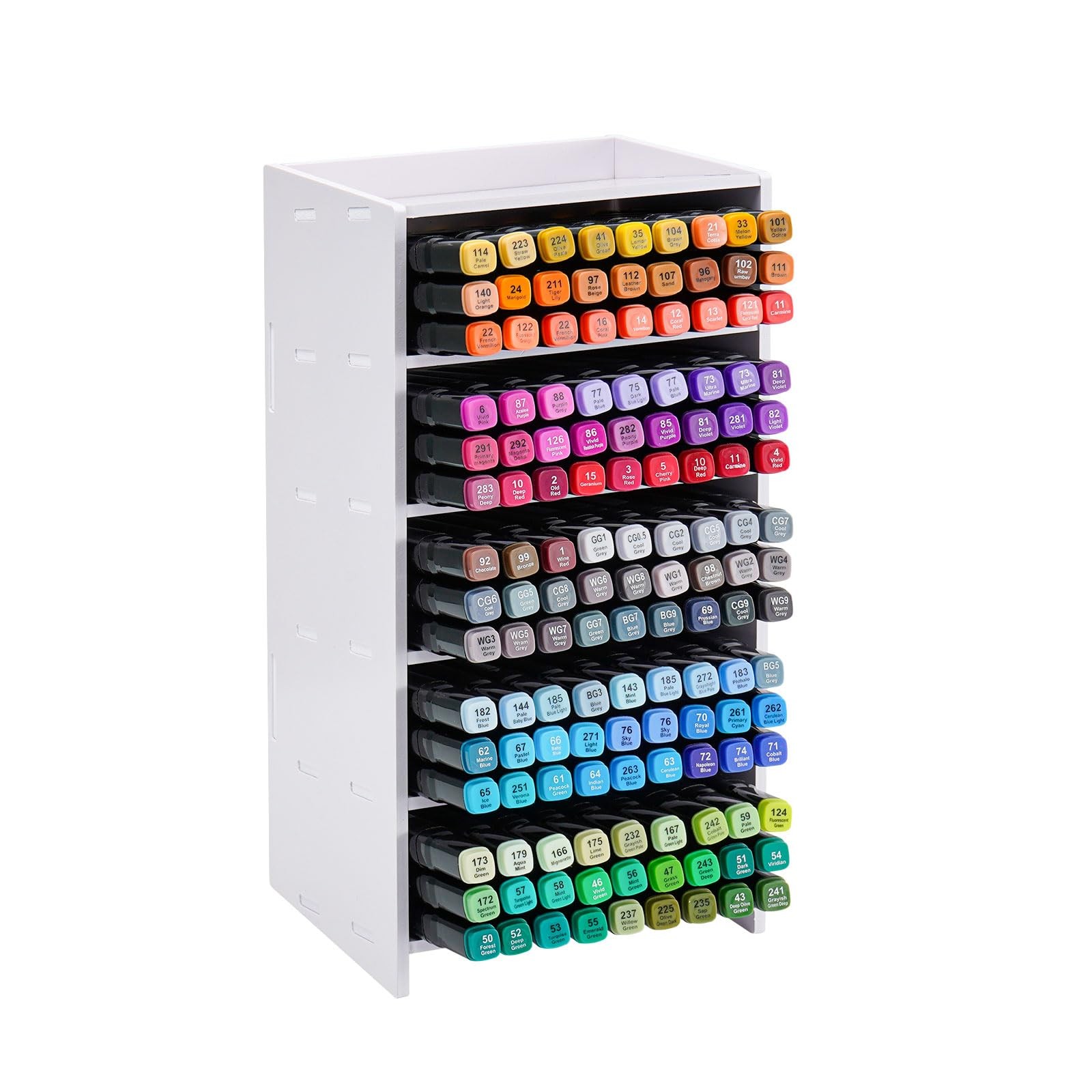 Marker Pen Organizer Holder, 5 Slots Art Marker Rack Craft Marker Rack-5 Slots