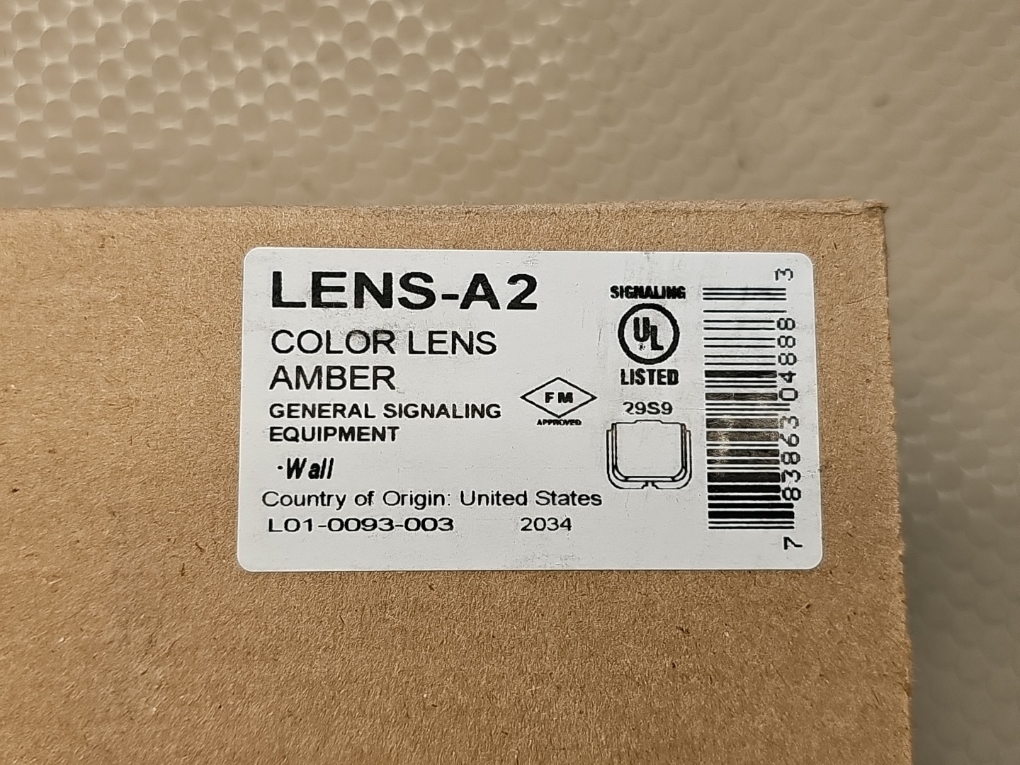 System Sensor LENS-A2 color lens amber - Sealed