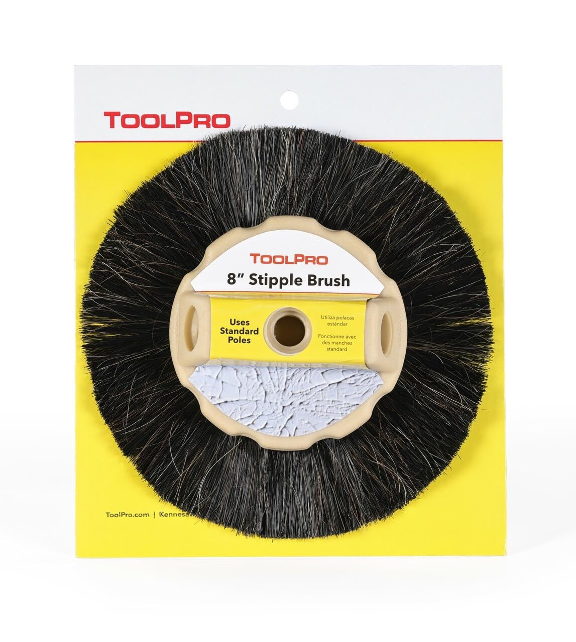 8-Inch Horse Hair Stipple Brush – Professional Texture Brush for Drywall and ...