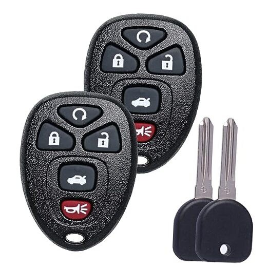 Key Fob Keyless Entry Transponder Ignition Key Fits for Chevy Impala Buick