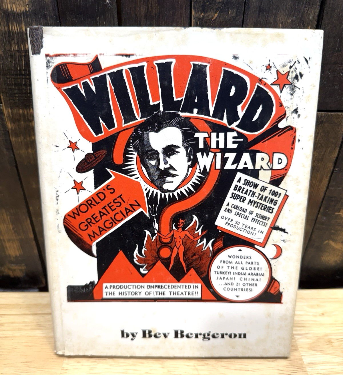 Willard The Wizard Magic Book By Bev Bergeron SIGNED by Author Magician