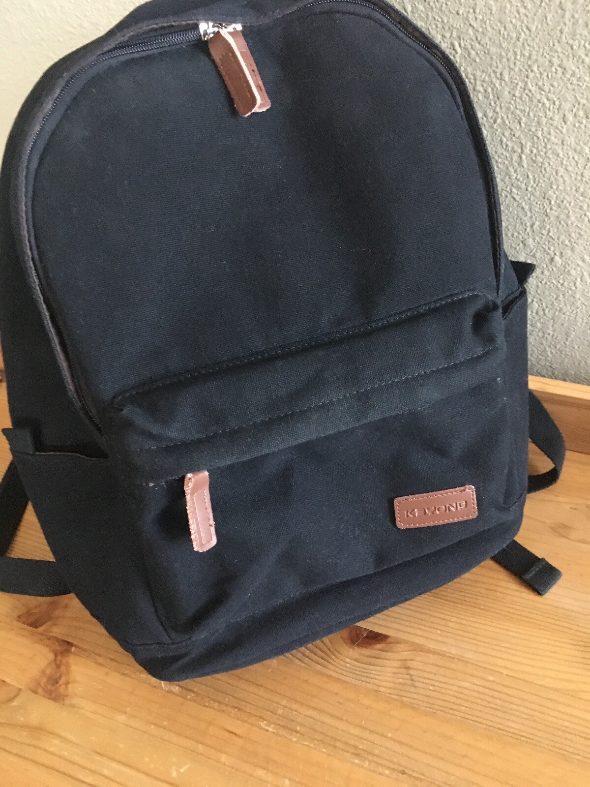 Kayond Canvas Backpack Padded For Computer 11"x12" Total Exterior 5"x15"x10"