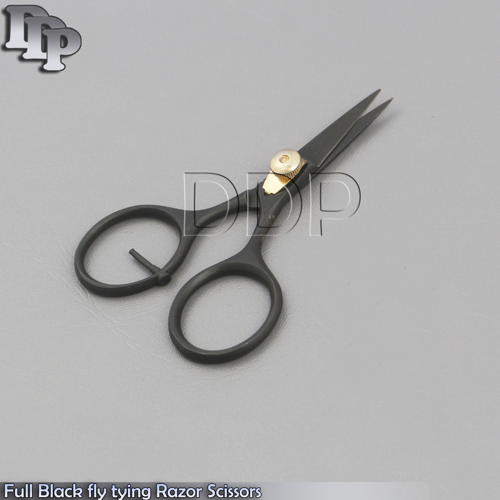 Full Black fly tying Razor scissors 4" straight super sharp blades BTS-36