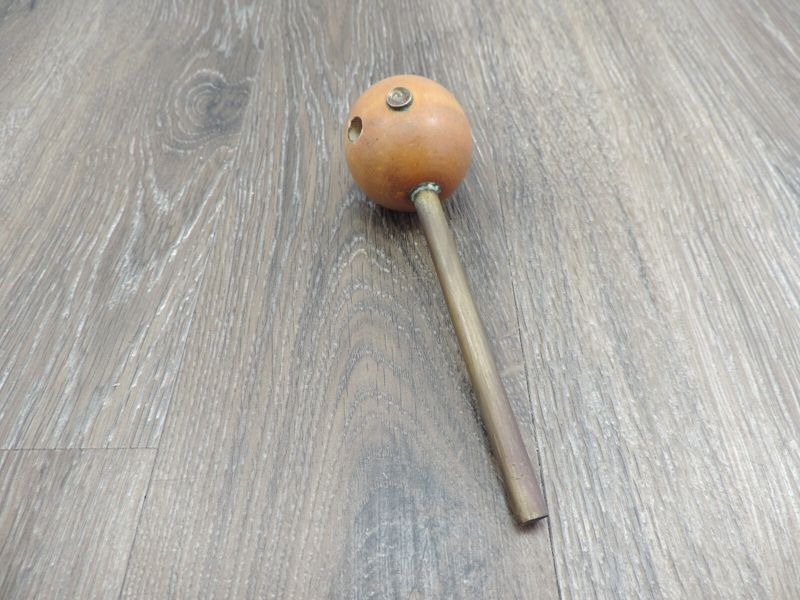 Wood & Brass Short Starter 0.31" Diameter 5.5" Overall Length