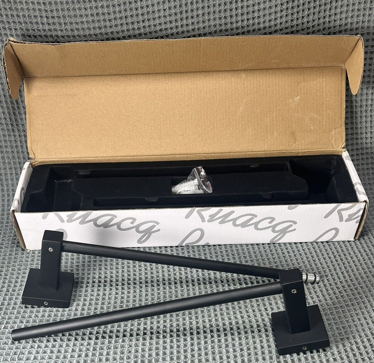 RUACQ Towel Bar Black 21 Inch Bathroom Square Matte Black