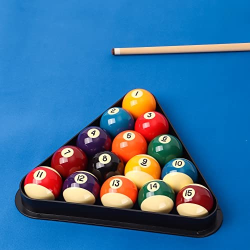 Black Plastic Billiard Pool Ball 8-Balls / 9-Ball Diamond Pool Triangle Rack