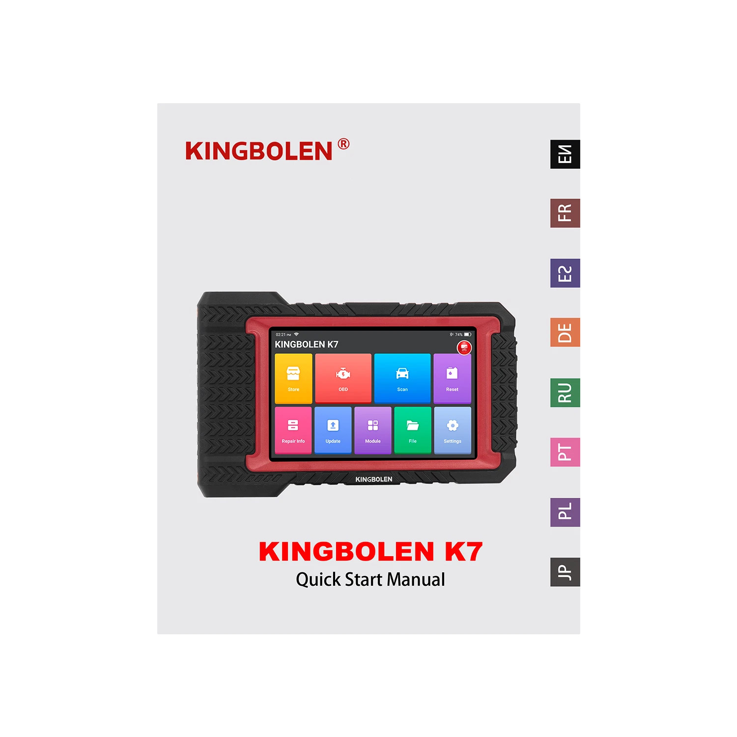 2026 Kingbolen K7 Car Diagnostic Scan Tool Full System OBD2 Scanners ECU Coding
