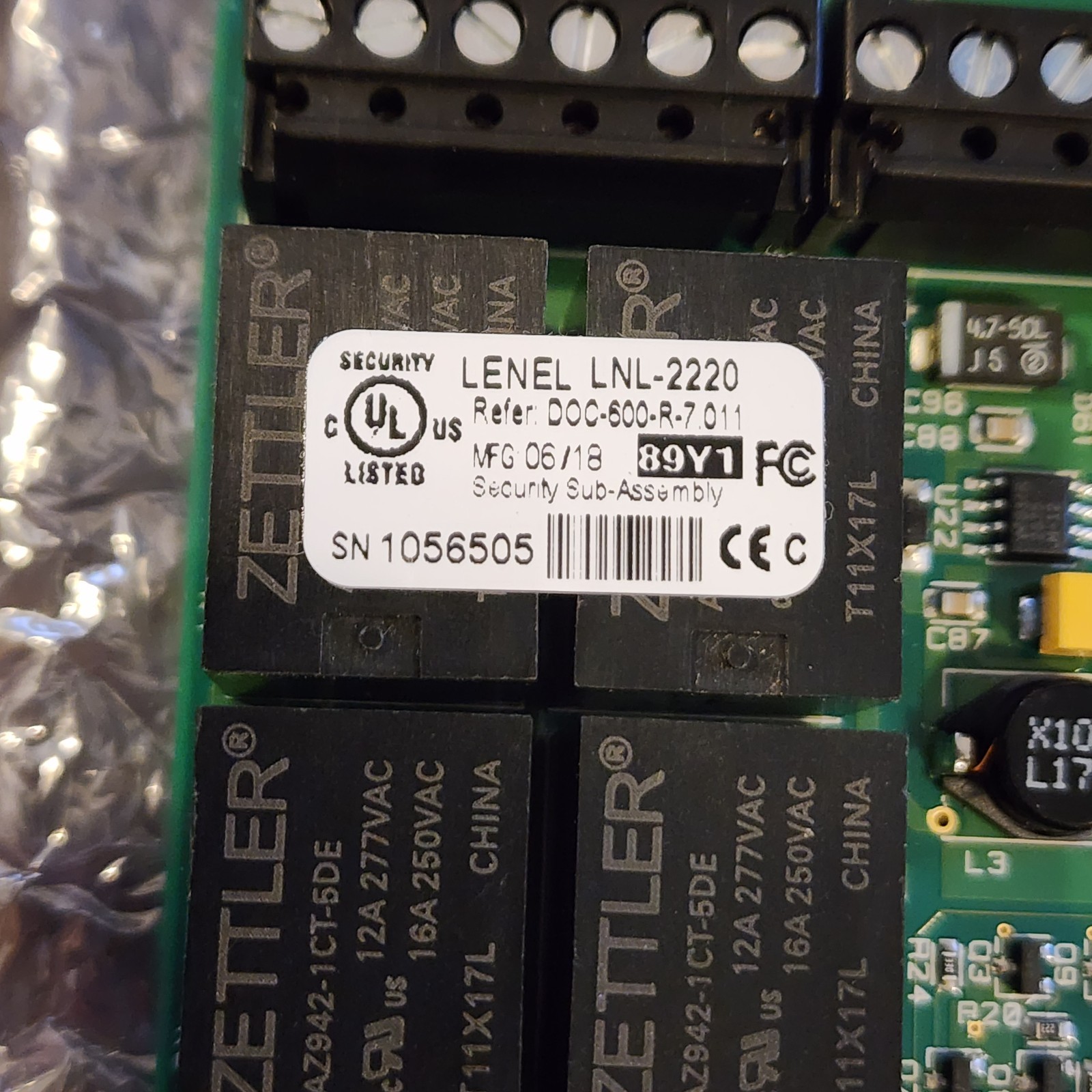 LENEL LNL-2220 Intelligent Dual Reader Controller (IDRC)
