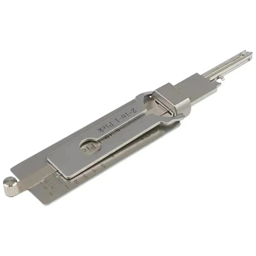 Key Decoder 2 In 1 Portable Lock Picking Set Hook And Pickup Tool Kit Ergonomic