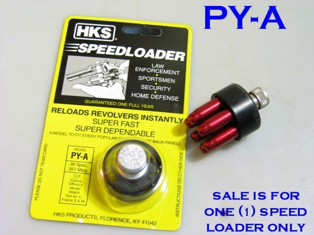Lot of 2 - - HKS PY-A Speedloader for 38/357 COLT Python & Officers Model Match